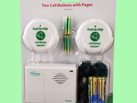 Caregiver Two Call Buttons & Wireless Caregiver Pager Hot on Sale