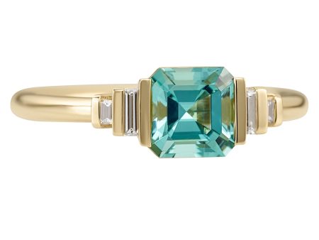 Atlantis Tourmaline Engagement Ring in Asscher Cut Online