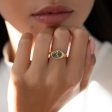 Ember Fancy Color Oval Diamond Bezel Set Engagement Ring Hot on Sale