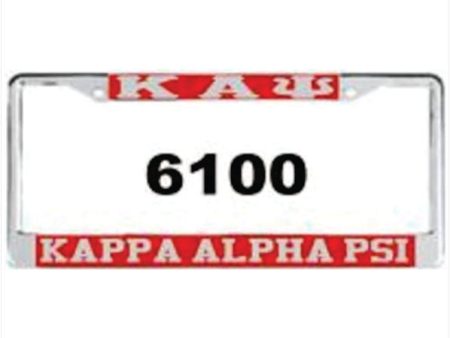 Kappa Auto Frame Red Silver Online now