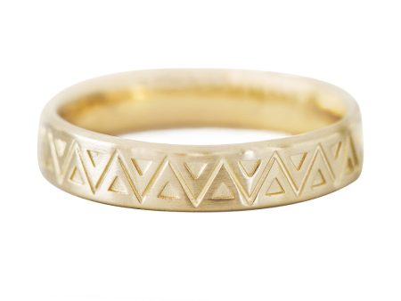 Men s Geometric Wedding Band Online now