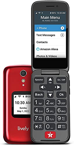 Jitterbug Flip2 Cell Phone for Seniors Red Supply