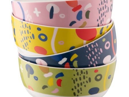 Aynsley Verdant Cereal Bowls Set of 4 Hot on Sale