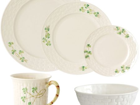 Belleek Classic Shamrock 20 Piece Dining Set Online Hot Sale