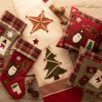 Belleek Living Natural Applique Christmas Stocking Online Sale