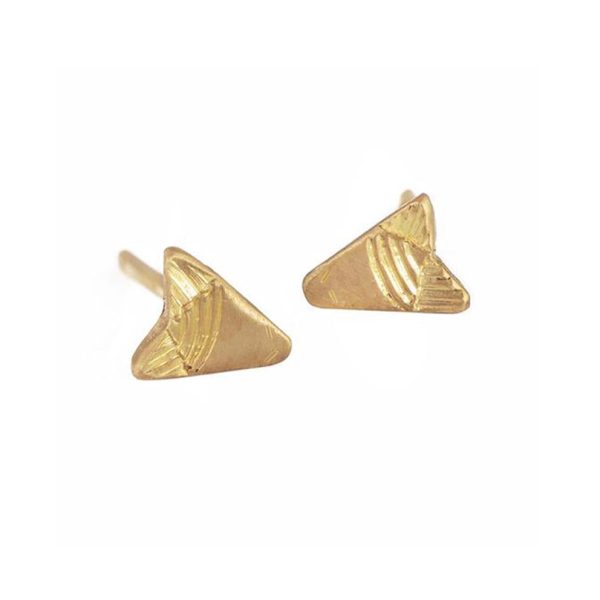 Gold Stud Earrings - Arrow Earring Fashion