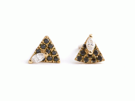 Tiny Diamond Studs - Art Deco Earrings on Sale