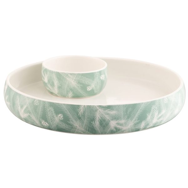 Belleek Living Winter Spruce Chip & Dip Set Online Hot Sale