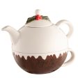 Belleek Living Christmas Pudding Tea for One Supply