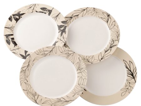 Aynsley Minimal Flora Dinner Plates Set of 4 on Sale