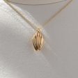 Madeleine Cookie Pendant Necklace in Solid Gold For Cheap