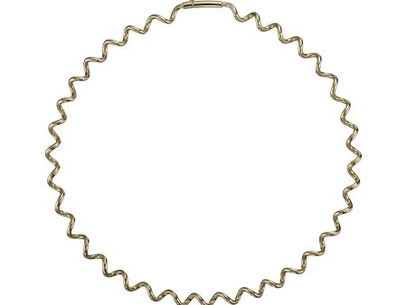 Helix Solid Gold Spiral Choker Necklace For Cheap