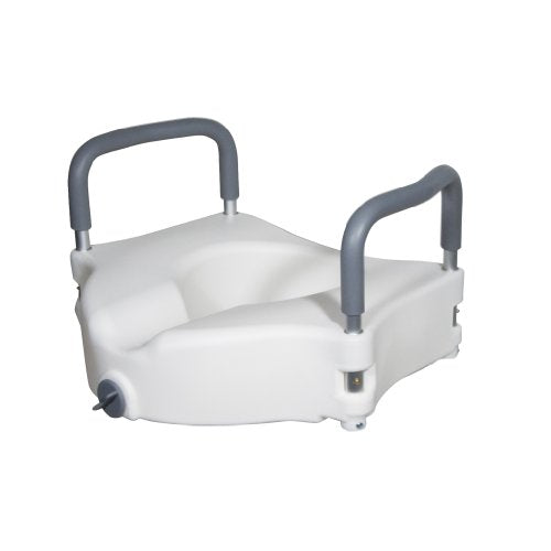 Raised Toilet Seat with Removable Padded Arms Sale