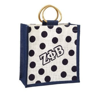 Zeta Mini Polka Dot Jute Bag Online now