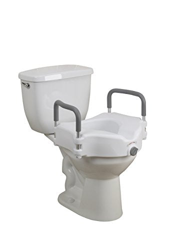 Raised Toilet Seat with Removable Padded Arms Sale