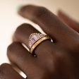 The Unique and Geometric - A Set of Golden Wedding Bands For Cheap