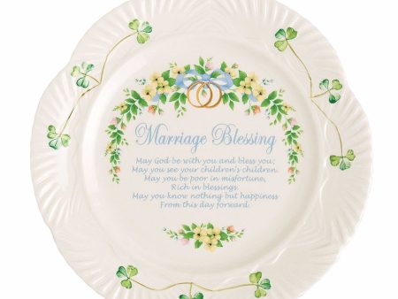 Belleek Classic Marriage Blessing Plate For Sale