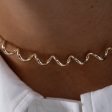 Helix Solid Gold Spiral Choker Necklace For Cheap