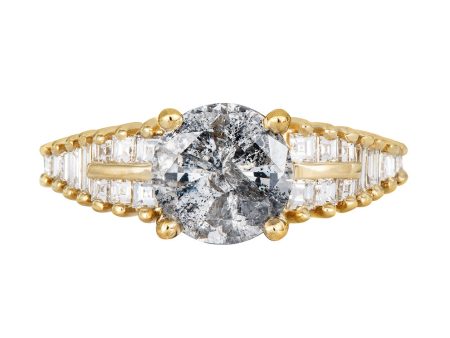 One Carat Diamond Ring with a Snowy Diamond Hot on Sale