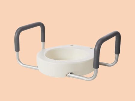 Raised Toilet Seat with Removable Arms For Cheap