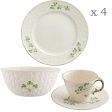 Belleek Classic 1880 Shamrock Gold 12 Piece Set Online now