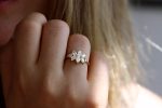 Cluster Ring Set With Diamonds - VS Diamond Ring - Flora Online Sale