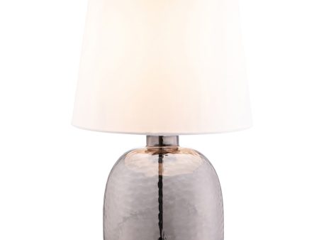 Galway Crystal Boho Table Lamp & White Shade For Discount