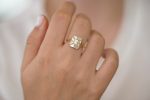 Baguette Cut Engagement Ring - Baguette Temple Ring Cheap