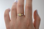 Fancy Yellow Diamond Ring with GIA certified diamond Discount