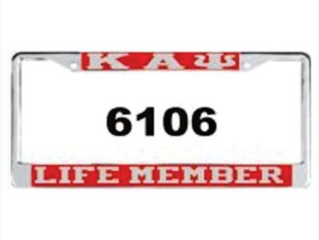 Kappa Life Member Auto Frame Red Silver Online now