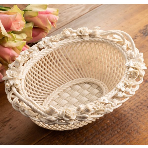 Belleek Classic HRH Platinum Jubilee Replica Basket Sale