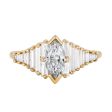 Deco Engagement Ring with Marquise Diamond Cheap