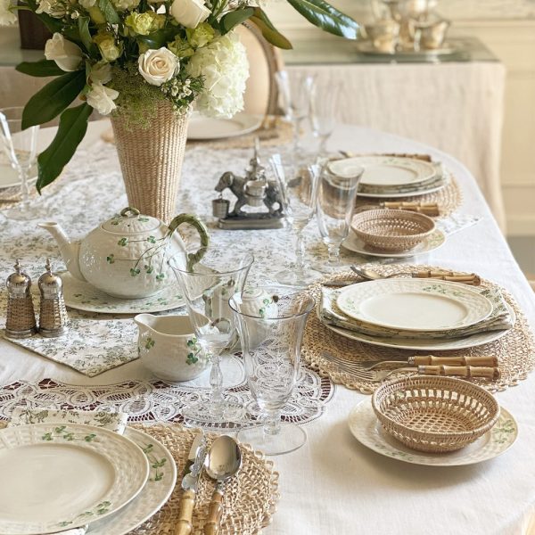 Belleek Classic Shamrock 20 Piece Dining Set Online Hot Sale