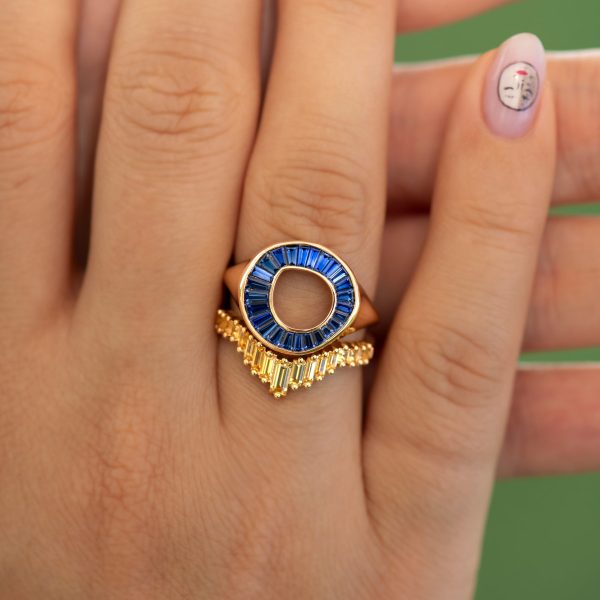 Royal Blue Sapphire Signet Ring Sale