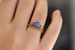 Blue Sapphires Baguette Cut Engagement Ring - Blue Sapphire Ring Fashion