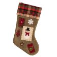 Belleek Living Natural Applique Christmas Stocking Online Sale