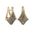 Pave Black Diamond Modern Huggie Earrings Sale