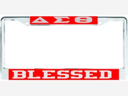 Delta Blessed Auto Frame Red Silver Online