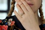 Cat Skull Wedding Set - Bohemian Bridal Set Of Three Rings Hot on Sale