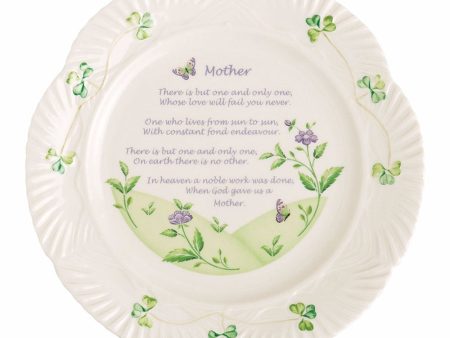 Belleek Classic Harp Mothers Blessing Plate For Discount