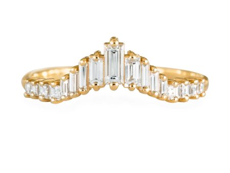 Art Deco Wedding Ring - Tapered Baguette Diamond Ring For Cheap