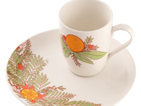 Aynsley Christmas Wreath Mug and Tray For Cheap