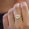 Unusual Engagement Ring Set with Marquise Diamonds Fashion