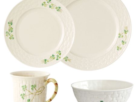 Belleek Classic Shamrock 16 Piece Dining Set Discount