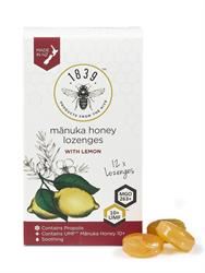 1839 | UMF 10+ Lemon Lozenges with Manuka Honey | 12 lozenges For Sale