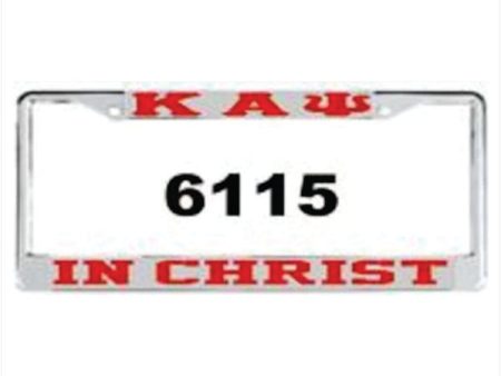 Kappa In Christ Auto Frame Silver Red Cheap