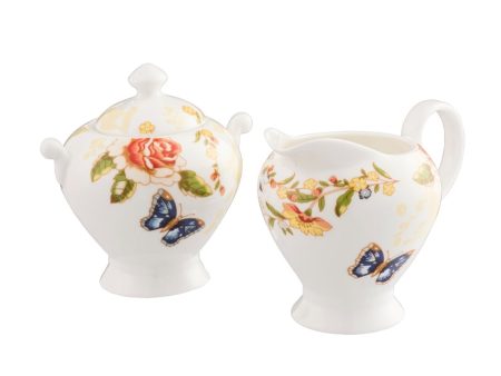 Aynsley Cottage Garden Cream & Sugar Discount