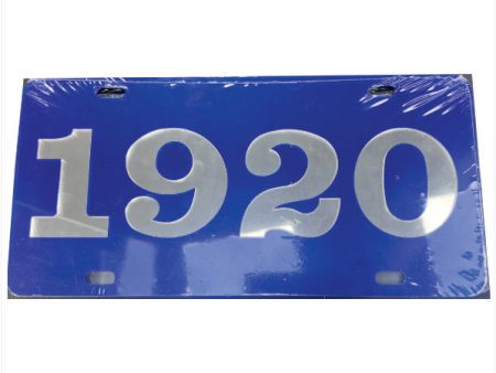 Zeta Blue Inlaid Founders Mirror Auto Tag For Discount