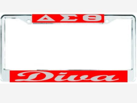 Delta Diva Auto Frame Red Silver Online now