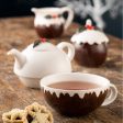 Belleek Living Christmas Pudding Tea for One Supply